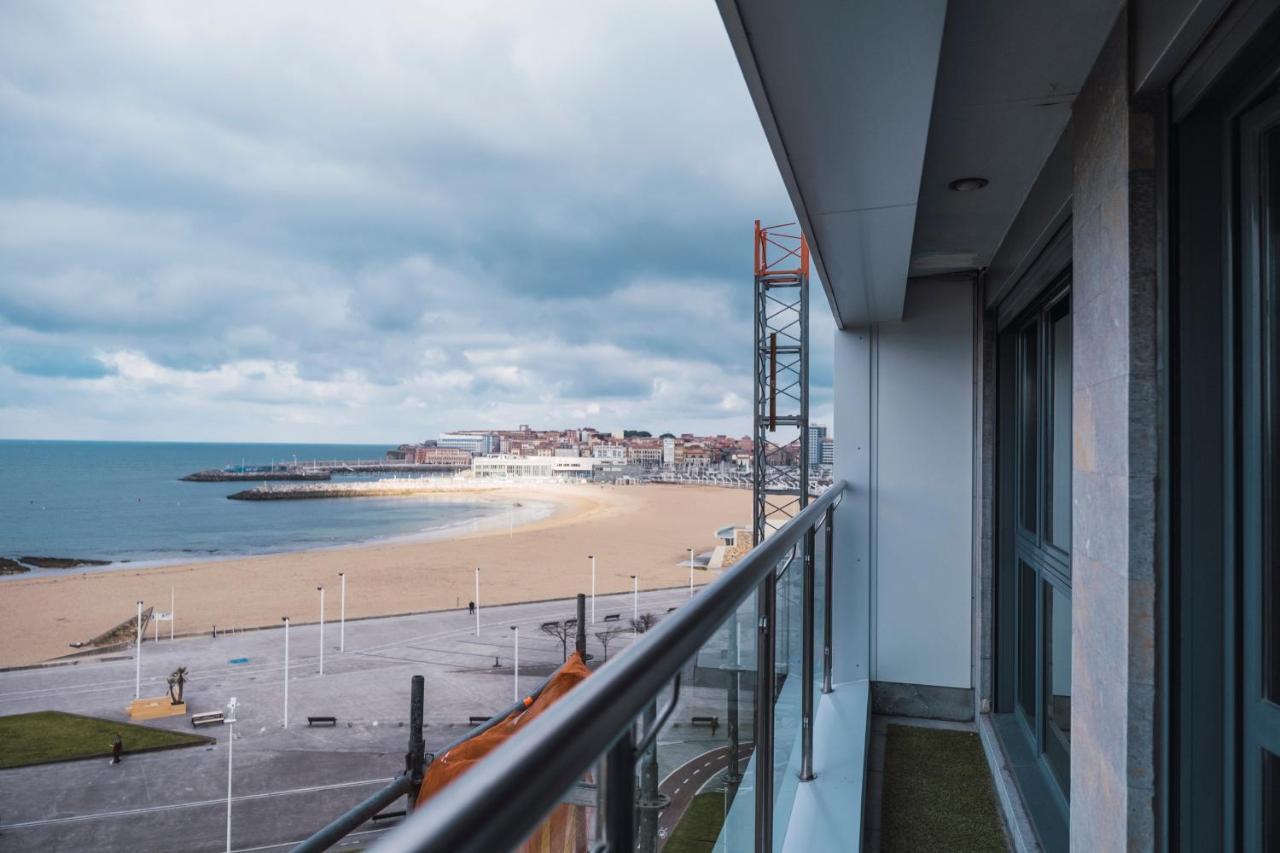 El Sexto De La Playa + Parking Gratis Apartment Gijon Bagian luar foto